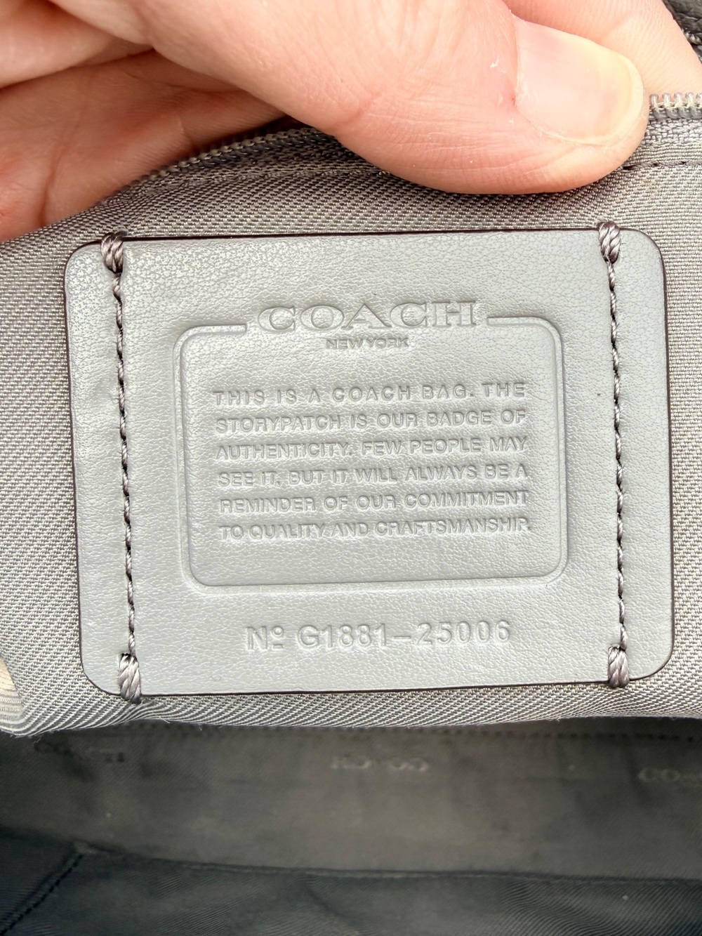 Coach Colorblock Mixed Leather Fulton Satchel - Picture 9 of 10